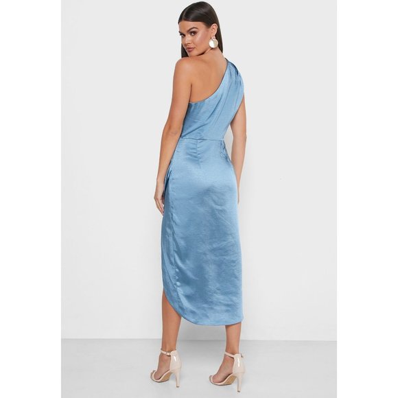 ELLIATT Cassini Satin Dress in Blue small - Picture 14 of 16